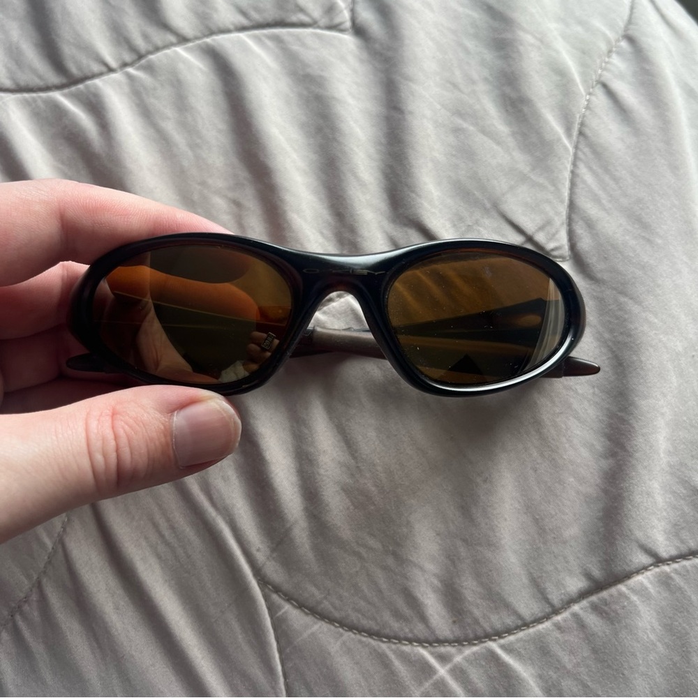 Vintage Oakley Minute 1.0 Gen1 Root Beer Frame Gold Lenses